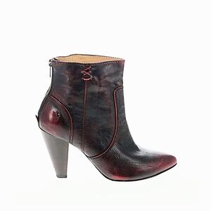 Frye Women's Black and Burgundy Heeled Boots